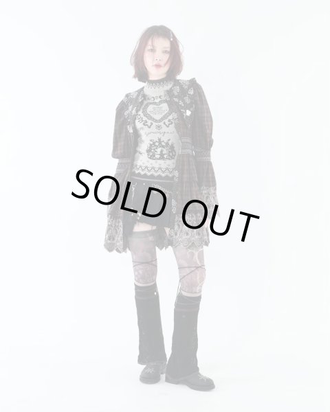 画像12: rurumu: 25AW burn the rabbit lace check mini dress (12)