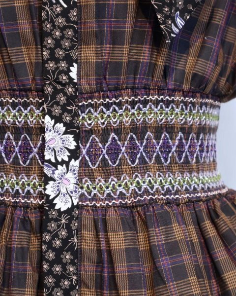 画像7: rurumu: 25AW burn the rabbit lace check mini dress (7)