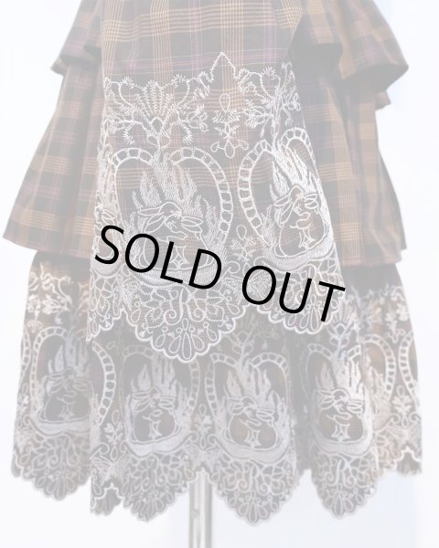 画像9: rurumu: 25AW burn the rabbit lace check mini dress (9)