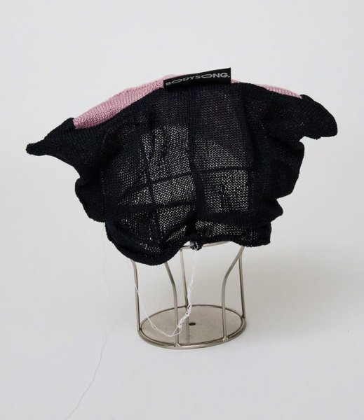 画像2: BODYSONG. 26SS PATCWORK FLORAL KNIT CAP　PINK (2)