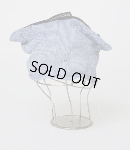 画像2: BODYSONG. 26SS PATCWORK FLORAL KNIT CAP　BLACK (2)