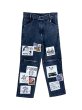画像1: WESTFALL PATCH DENIM PANT ACID WASH BLUE (1)
