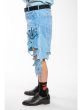 画像6: WESTFALL  DESTROYED DENIM SHORTS BLUE (6)