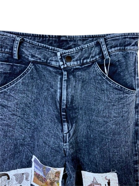 画像6: WESTFALL PATCH DENIM PANT ACID WASH BLUE (6)