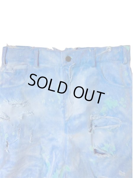 画像3: WESTFALL  DESTROYED DENIM SHORTS BLUE (3)