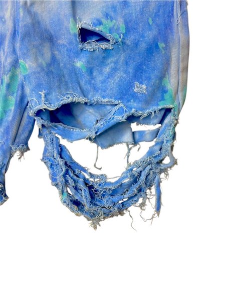 画像4: WESTFALL  DESTROYED DENIM SHORTS BLUE (4)