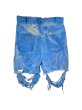 画像2: WESTFALL  DESTROYED DENIM SHORTS BLUE (2)