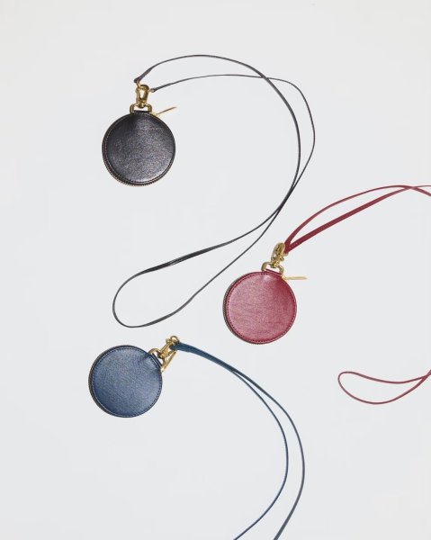 画像2: blackmeans  サークルポーチ　ミニ（BLACK/BLUE/RED） (2)