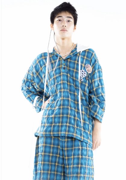 画像6: AMORPHIA TOKYO Epoch Pullover(Then Blue/There Yellow) (6)