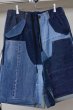 画像5: BODYSONG.　RECONSTRUCTED REGISTERED DEBIM/C SHORTS  (5)