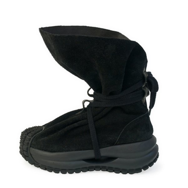 画像2: beauty:beast　Magarimono_collabo Sack Back Boots-2 / COTTON BLACK (2)