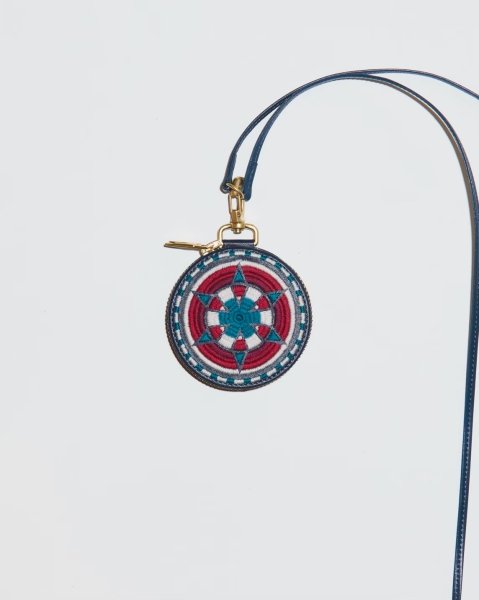 画像3: blackmeans  サークルポーチ　ミニ（BLACK/BLUE/RED） (3)