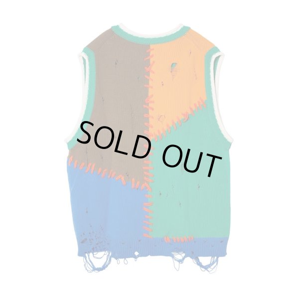 画像2: LIBRIO MENDONÇA BLOCK COLOR VEST GREEN (2)