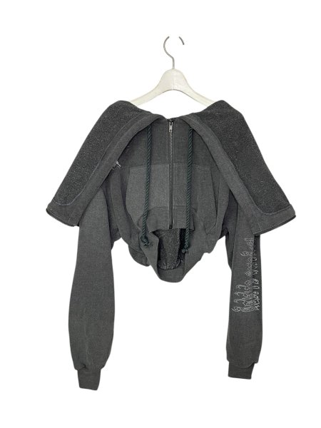 画像3: emary  Jesus Christ short zip hoodie (3)