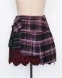 画像2: rurumu: 25AW belted pleats rolled mini skirt wine red (2)