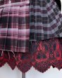 画像5: rurumu: 25AW belted pleats rolled mini skirt wine red (5)