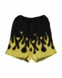 画像1: el conductorH COTTON KNIT FLAME PATTERN SHORTS (1)