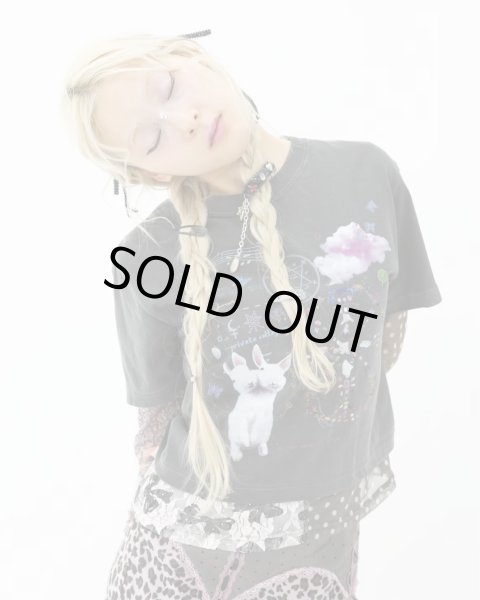 画像5: rurumu: "private collage" printed Tee　black　L (5)