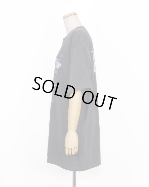 画像2: rurumu: "private collage" printed Tee　black　L (2)