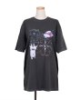 画像1: rurumu: "private collage" printed Tee　black　L (1)