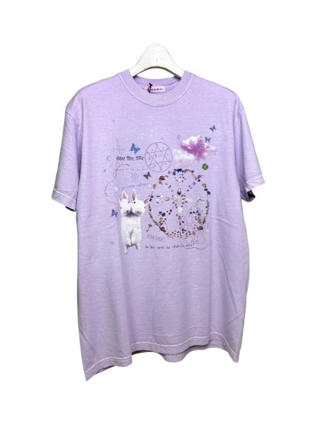 画像1: rurumu: "private collage" printed Tee　lavender　M (1)