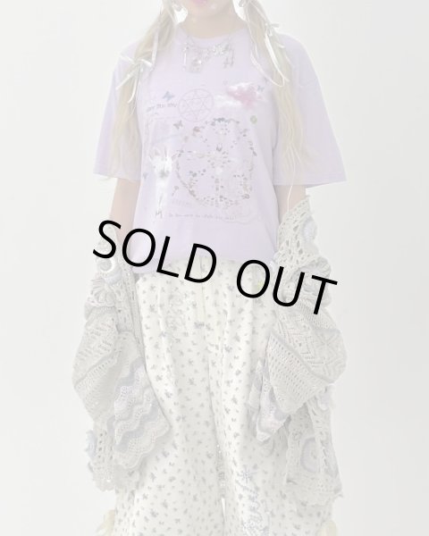 画像4: rurumu: "private collage" printed Tee　lavender　M (4)