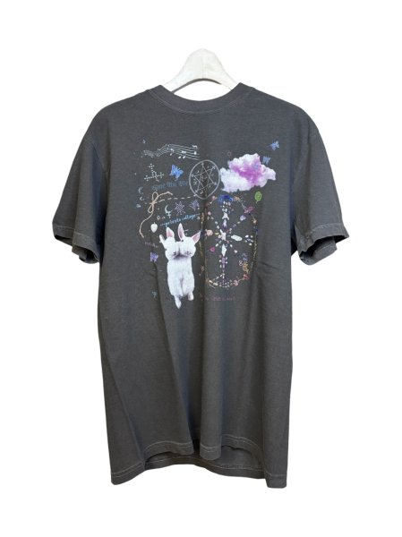 画像1: rurumu: "private collage" printed Tee black M (1)