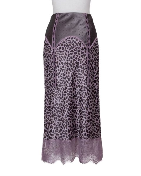画像2: rurumu: 26SS corset line satin skirt  smoky pink (2)