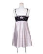画像2: rurumu: 26SS collage satin camisole dress　navy (2)