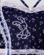 画像6: rurumu: 26SS collage satin camisole dress　navy (6)
