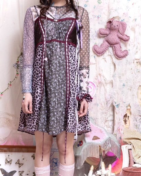 画像9: rurumu: 26SS collage sheer skin tops (M) gray (9)