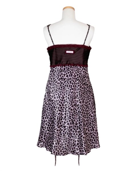 画像2: rurumu: 26SS collage satin camisole dress　brown (2)