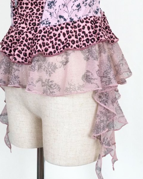 画像8: rurumu: 26SS stretch frill peplum camisole pink (8)