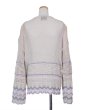 画像2: rurumu:26SS-KN01 collage granny cardigan ivory (2)