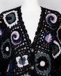 画像6: rurumu:26SS-KN01 collage granny cardigan black (6)
