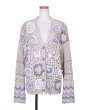 画像1: rurumu:26SS-KN01 collage granny cardigan ivory (1)
