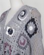画像5: rurumu:26SS-KN01 collage granny cardigan gray (5)