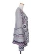 画像2: rurumu:26SS-KN01 collage granny cardigan gray (2)