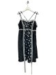 画像1: rurumu: 26SS collage satin camisole dress black (1)