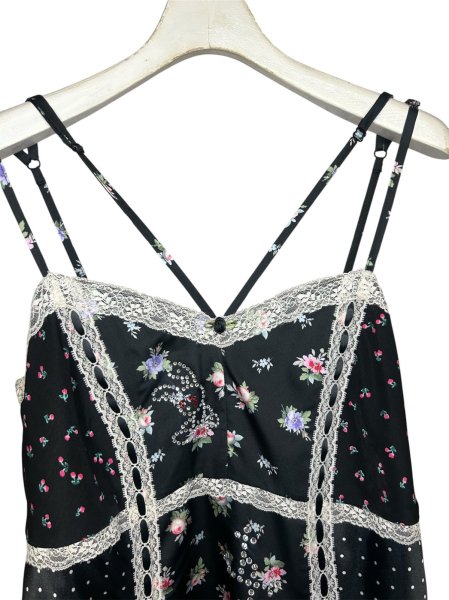 画像3: rurumu: 26SS collage satin camisole dress black (3)