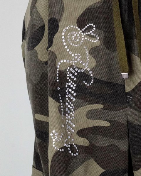画像5: rurumu: drawstring rhinestone cargo pants  olive  M (5)