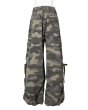 画像3: rurumu: drawstring rhinestone cargo pants  olive  M (3)