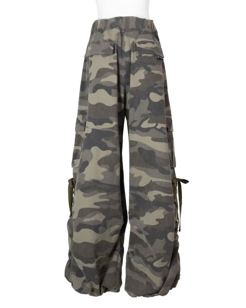 画像3: rurumu: drawstring rhinestone cargo pants  olive  M (3)