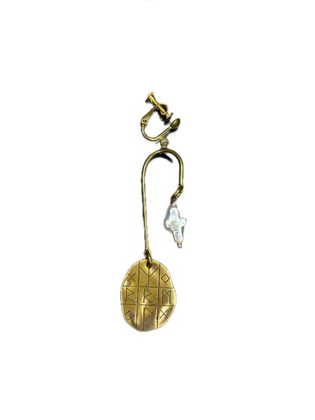 画像5: rurumu: mix motif boys earring brass gold blue (5)