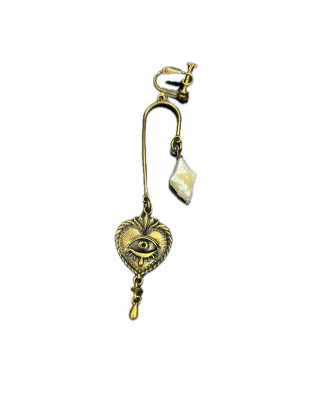 画像4: rurumu: mix motif boys earring brass gold blue (4)