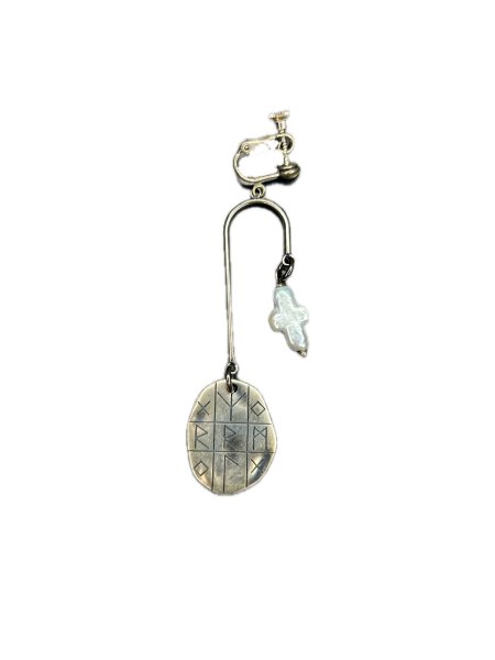 画像6: rurumu: mix motif boys earring full silver red (6)