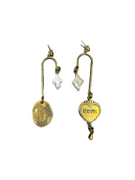 画像2: rurumu: mix motif boys pierce brass gold purple (2)