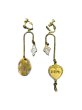 画像2: rurumu: mix motif boys earring brass gold red (2)