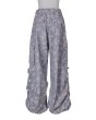 画像1: rurumu: drawstring rhinestone cargo pants gray (1)