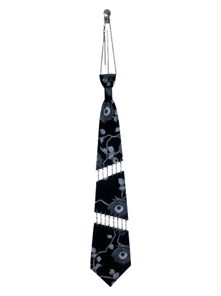 画像2: KIDILL 26AW CHAIN PUNK TIE EYEBALL ROSE BLACK (2)